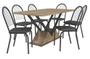Imagem de Conjunto Mesa com 6 Cadeiras CMC840PRF Linha Crome Combos Kappesberg Crome
