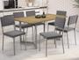 Imagem de Conjunto Mesa com 6 Cadeiras CMC896NK Linha Crome Combos Kappesberg Crome
