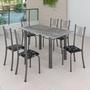Imagem de Conjunto Mesa com 6 Cadeiras Tampo de Granito Topázio Sara Yescasa