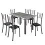 Imagem de Conjunto Mesa com 6 Cadeiras Tampo de Granito Topázio Sara Yescasa