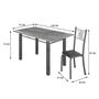 Imagem de Conjunto Mesa com 6 Cadeiras Tampo de Granito Topázio Sara Yescasa