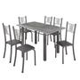 Imagem de Conjunto Mesa com 6 Cadeiras Tampo de Granito Topázio Sara Yescasa