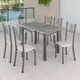 Imagem de Conjunto Mesa com 6 Cadeiras Tampo de Granito Topázio Sara Yescasa