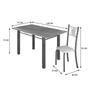 Imagem de Conjunto Mesa com 6 Cadeiras Tampo de Granito Topázio Sara Yescasa