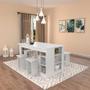 Imagem de Conjunto Mesa com Nichos e 4 Bancos B21 Linha B's Emovell