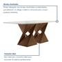 Imagem de Conjunto Mesa com Vidro e 8 Cadeiras 200cmx90cm Barcelona Yescasa