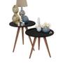 Imagem de Conjunto Mesa de apoio e Lateral Isa Preto-Cal Moveis
