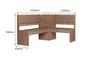 Conjunto Mesa de Canto Alemão 2 cadeiras Afrodite Amendoa - Celta Móveis Imagem de Conjunto Mesa de Canto Alemão 2 cadeiras Afrodite Amendoa