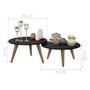 Imagem de Conjunto Mesa de Centro Evie Preto Fosco