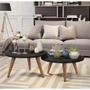 Imagem de Conjunto Mesa de Centro Evie Preto Fosco