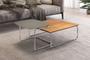 Imagem de Conjunto Mesa de Centro Kairos Base Cromada LarFlex