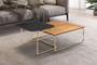 Imagem de Conjunto Mesa de Centro Kairos Base Ouro LarFlex