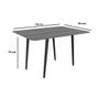 Imagem de Conjunto: Mesa de Cozinha Iguaçu c/ Tampo de Madeira 90cm e 4 Cadeiras Amsterdã Niquel/Branco 106 - Kappesberg