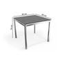 Imagem de Conjunto: Mesa de Cozinha Reno c/ Tampo de Madeira 90cm e 4 Cadeiras Nápoles Cromada/Nude 16 - Kappesberg
