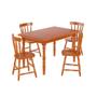 Imagem de Conjunto Mesa de Jantar 125cm com 4 Cadeiras Multimóveis CR50083