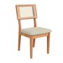 Imagem de Conjunto Mesa de Jantar 1,35m com Vidro + 4 Cadeiras em MDF