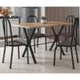 Imagem de Conjunto Mesa de Jantar 136cm Miami com 4 Cadeiras Madri