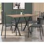 Imagem de Conjunto Mesa de Jantar 136cm Miami com 4 Cadeiras Santiago