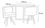 Imagem de Conjunto Mesa De Jantar + 4 Cadeiras Compact Comfort - Paris