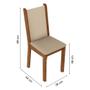Imagem de Conjunto Mesa de Jantar 4 Lugares Tampo de Vidro Moscou Plus Madesa