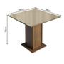 Imagem de Conjunto Mesa de Jantar 4 Lugares Tampo de Vidro Moscou Plus Madesa