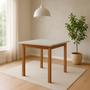 Imagem de Conjunto Mesa de Jantar Base Madeira Maciça com 4 Cadeiras Elisa Ideal para Apartamenteo 80 X 80 Off