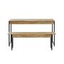Imagem de Conjunto Mesa de Jantar com 1 Banco Estilo Industrial Active Yescasa