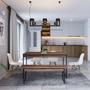 Imagem de Conjunto Mesa de Jantar com 1 Banco Estilo Industrial Active Yescasa