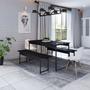 Imagem de Conjunto Mesa de Jantar com 2 Bancos Estilo Industrial Active Yescasa