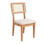 Imagem de Conjunto Mesa de Jantar com 4 Cadeiras de Tela Freijó 100% MDF Bege Dalla Costa