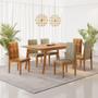 Imagem de Conjunto Mesa de Jantar Elegance Cinamomo 1,80 M com 6 Cadeiras