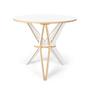 Imagem de Conjunto Mesa de Jantar Encaixe Itália 100cm com 2 Cadeiras Eames Eiffel - Preto