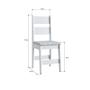 Imagem de Conjunto Mesa de Jantar Fixa 4 Cadeiras Com Assento Estofado Móveis Canção