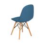 Imagem de Conjunto Mesa de Jantar Hairpin 130x80 Preta com 6 Cadeiras Eiffel Botonê - Turquesa