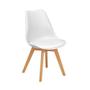 Imagem de Conjunto Mesa de Jantar Hairpin 130x80 Volpi com 4 Cadeiras Eiffel Leda - Branco