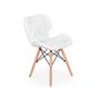 Imagem de Conjunto Mesa de Jantar Hairpin 130x80 Volpi com 4 Cadeiras Eiffel Slim - Branco