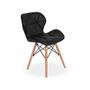Imagem de Conjunto Mesa de Jantar Hairpin 130x80 Volpi com 4 Cadeiras Eiffel Slim - Preto