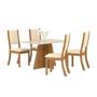 Imagem de Conjunto Mesa de Jantar Leblon com 4 Cadeiras  Móveis