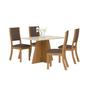 Imagem de Conjunto Mesa de Jantar Leblon com 4 Cadeiras  Móveis