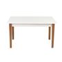 Imagem de Conjunto Mesa de Jantar Luiza 135cm Branca com 6 Cadeiras Eames Eiffel - Verde