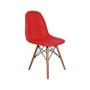 Imagem de Conjunto Mesa de Jantar Luiza 135cm Preta com 6 Cadeiras Botonê - Vermelho