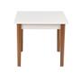 Imagem de Conjunto Mesa de Jantar Luiza 80cm Branca com 2 Cadeiras Botonê - Branco