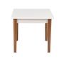 Imagem de Conjunto Mesa de Jantar Luiza 80cm Branca com 2 Cadeiras Eames Eiffel - Amarelo