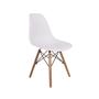 Imagem de Conjunto Mesa de Jantar Luiza 80cm Branca com 2 Cadeiras Eames Eiffel - Branco