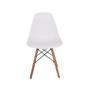 Imagem de Conjunto Mesa de Jantar Luiza 80cm Branca com 2 Cadeiras Eames Eiffel - Branco