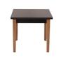 Imagem de Conjunto Mesa de Jantar Luiza 80cm Preta com 4 Cadeiras Eames Eiffel - Preto