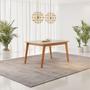 Imagem de Conjunto Mesa de Jantar Madeira Maciça Retangular com 6 Cadeiras Eames