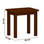 Imagem de Conjunto Mesa De Jantar Madeira Maciça Safira Com 4 Lugares Estofados Castanho Shop JM