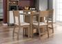 Imagem de Conjunto Mesa de Jantar Milano 1,08m com 4 Cadeiras  Carvalho/Savana - Poliman