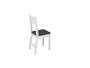 Imagem de Conjunto Mesa de Jantar Milano 1,55m com 6 Cadeiras Branco/Preto - Poliman